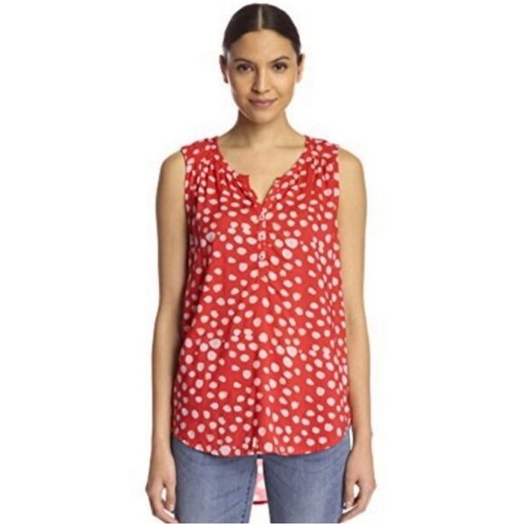 Velvet by Graham & Spencer Tops - 🆕Velvet by Graham & Spencer NWT Febe Royalty Blouse in Red and White (VGS-3/4)